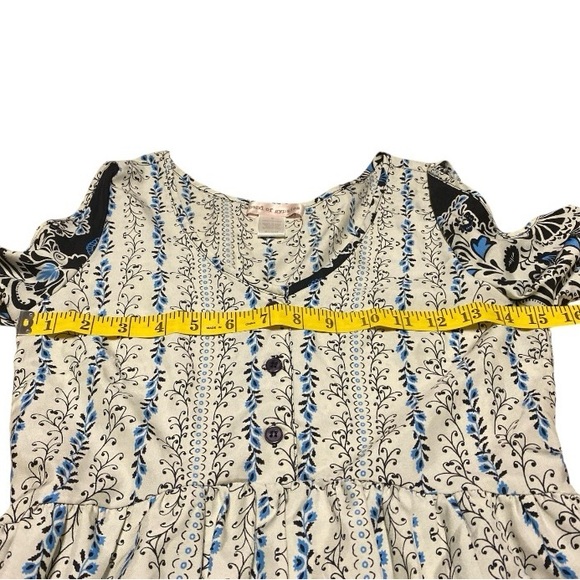 🌟SALE🌟Band of Gypsies Cold Shoulder Fit and Flare Boho Print Dress Size XS - Picture 11 of 16
